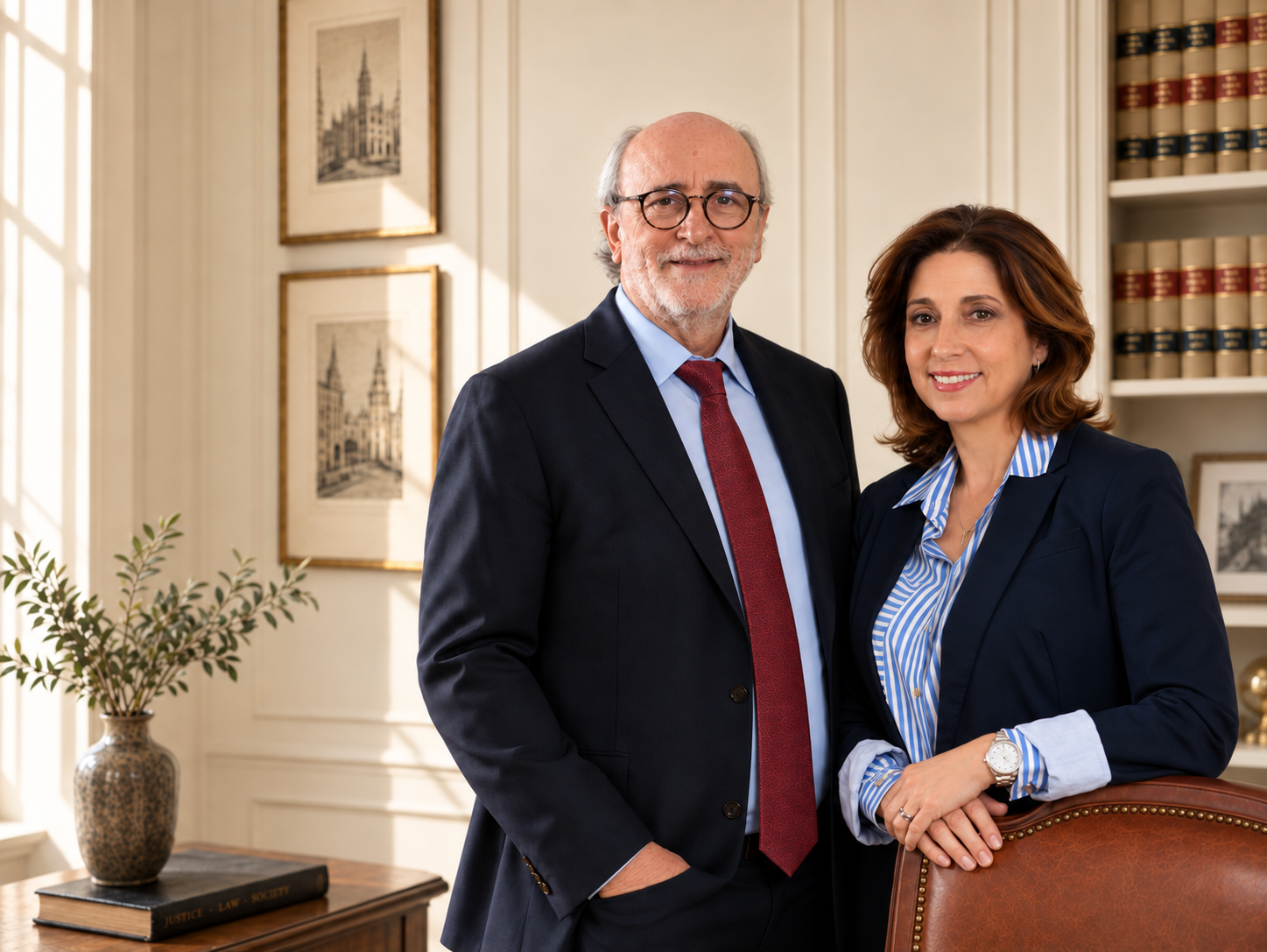 Valentín Rodríguez y María Teresa Hermosilla, socios fundadores del despacho